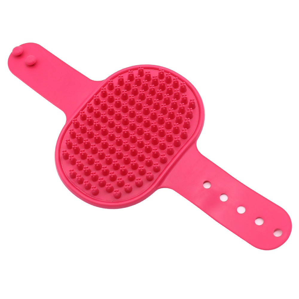 Silicone Pet Grooming Brush for Gentle Bath & Massage