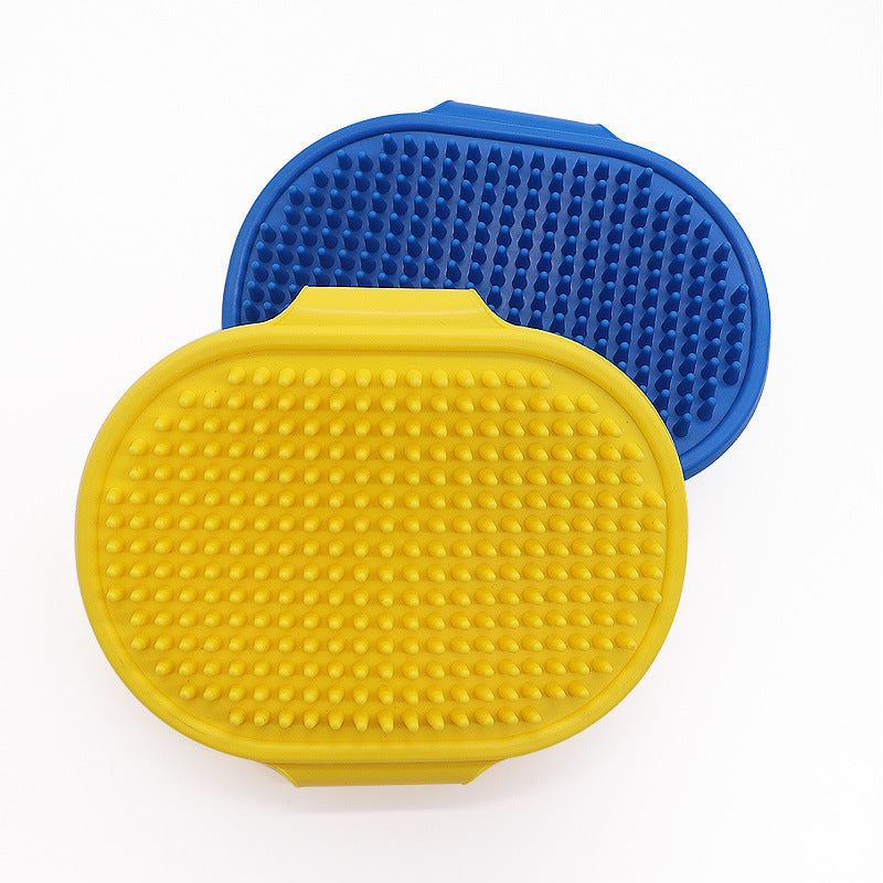 Silicone Pet Grooming Brush for Gentle Bath & Massage