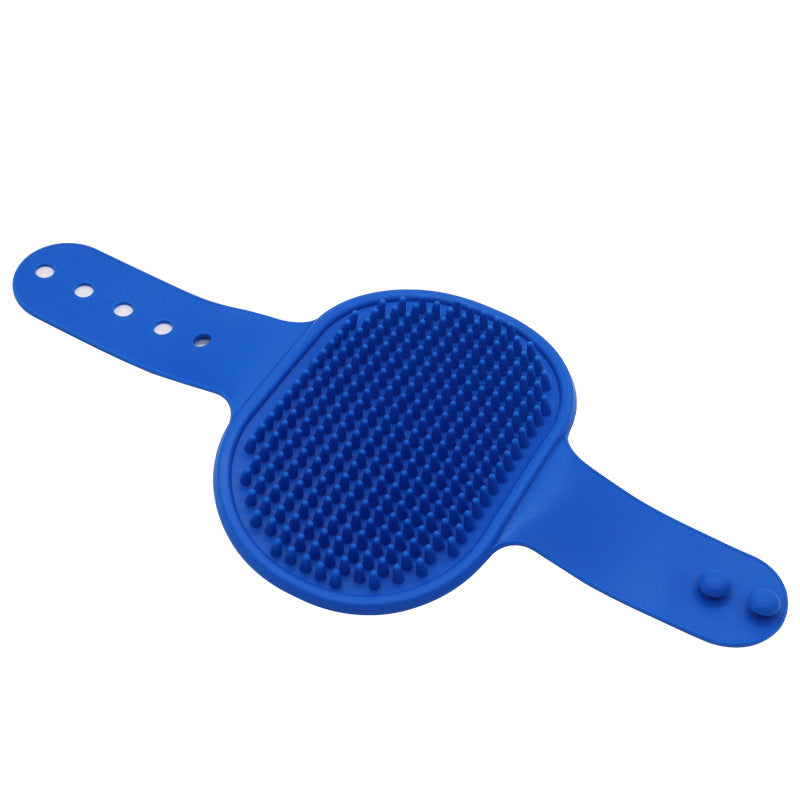 Silicone Pet Grooming Brush for Gentle Bath & Massage