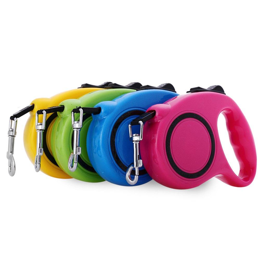 Retractable Dog Leash with One-Handed Lock, 3M or 5M