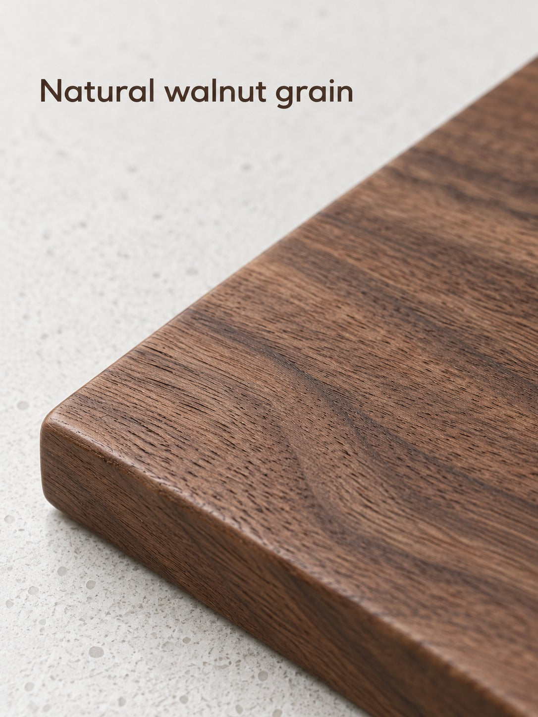 Solid Black Walnut Tea Coaster with Raised Corner Lip