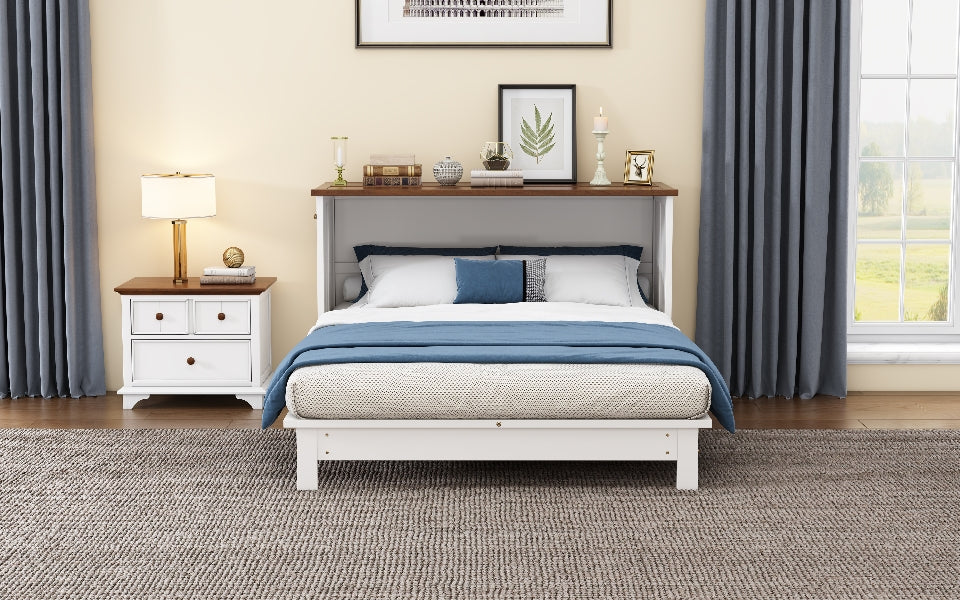 Queen Murphy Bed Chest for Small Rooms & Offices