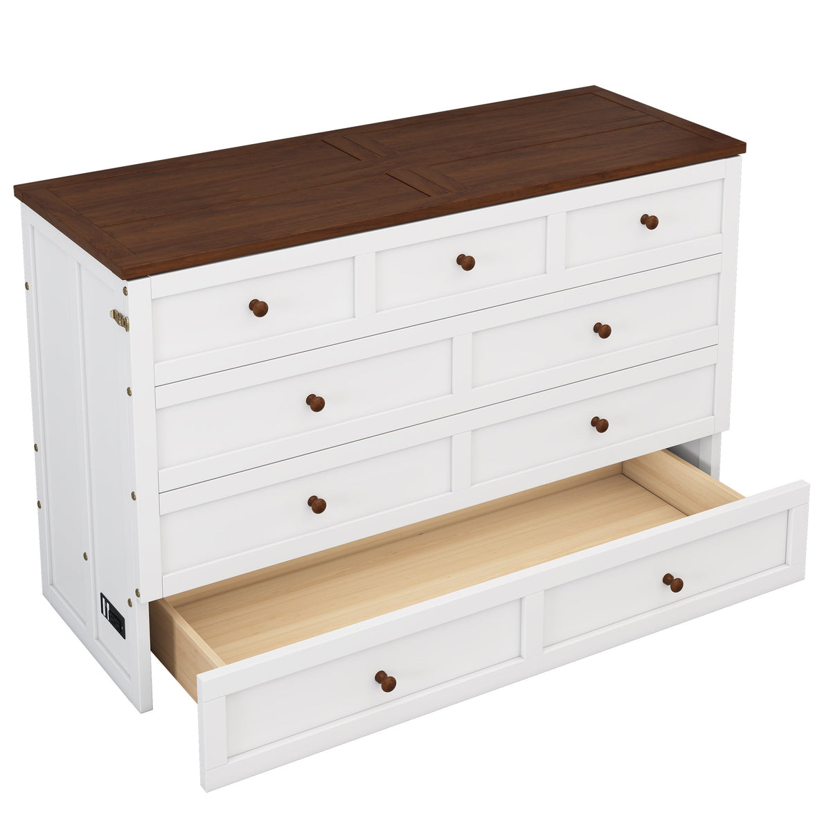 Queen Murphy Bed Chest for Small Rooms & Offices
