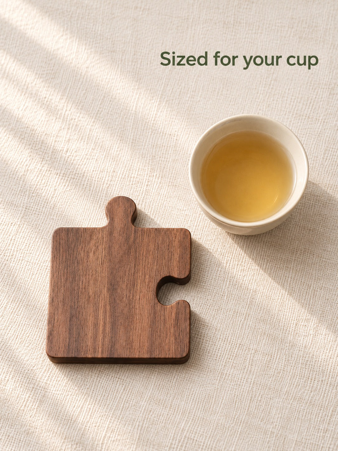 Solid Walnut Puzzle Coasters That Protect Your Tea Table