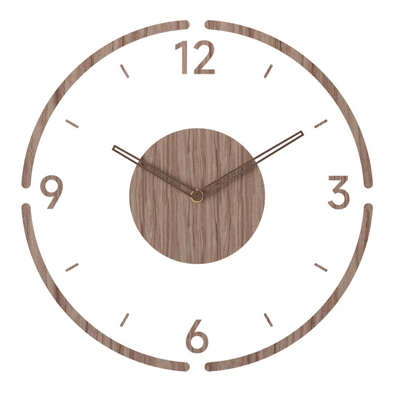 Silent Wood Wall Clock for Modern, Calm Home Interiors