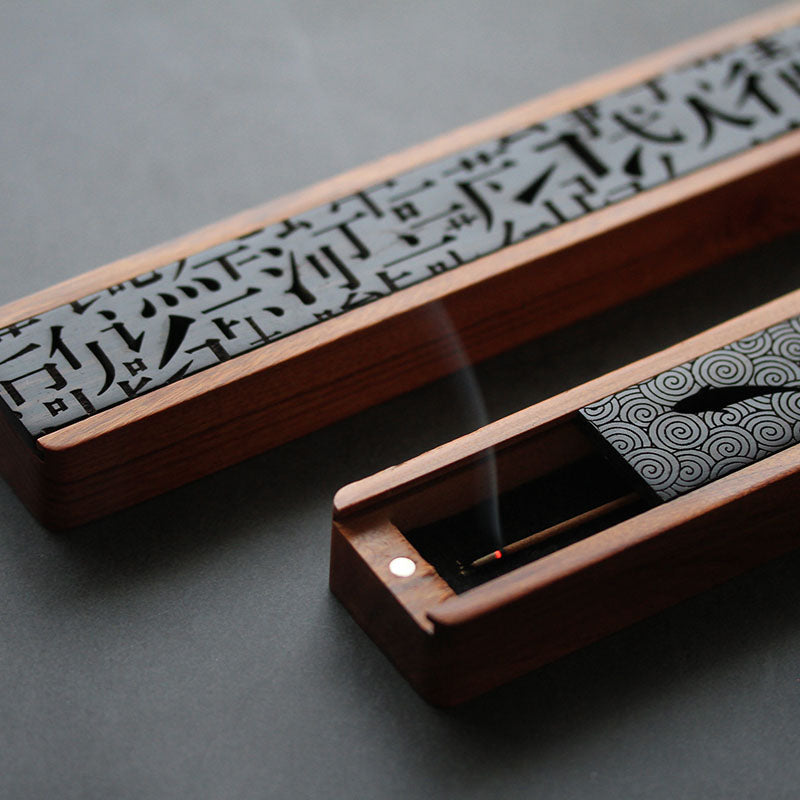 Wood Incense Holder Box for Cleaner, Calmer Rituals