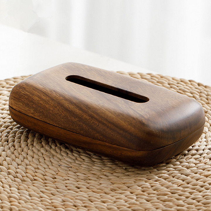 Wooden Tissue Box Cover for Refined Tabletop Style