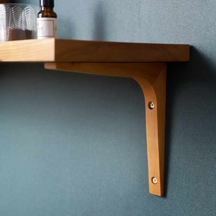 Wooden Wall Shelf Brackets for Warm, Stable Displays
