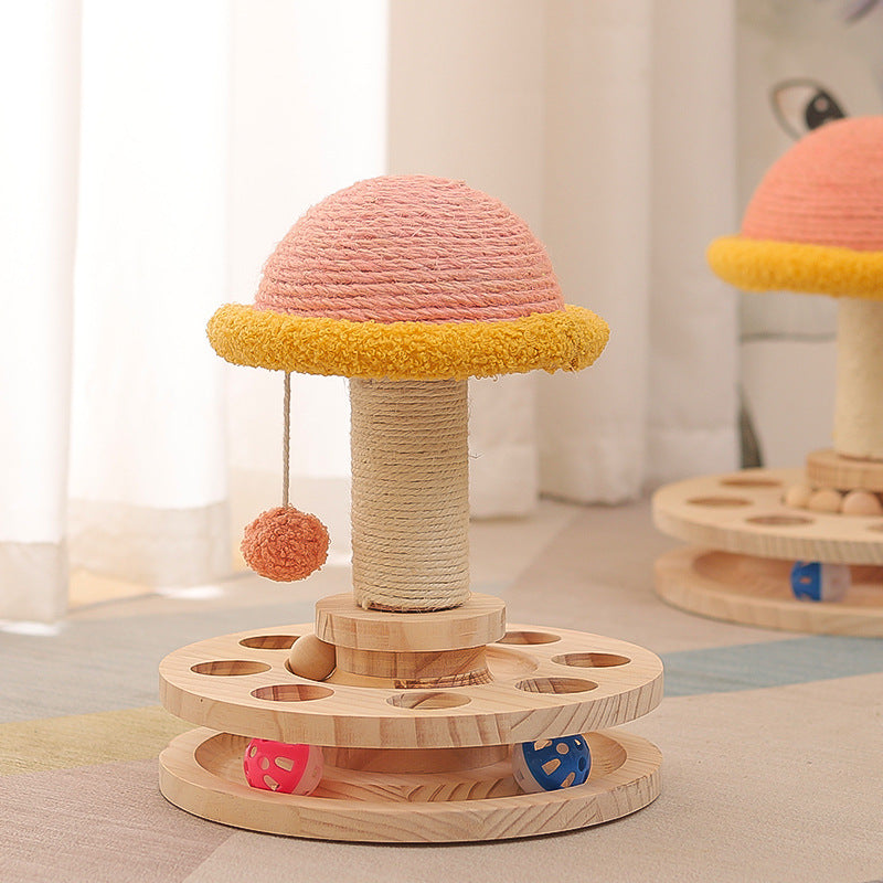 Wood Cat Scratching Toy for Daily Indoor Enrichment