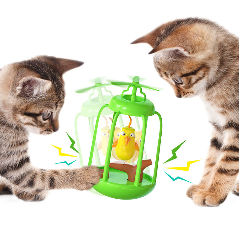 Interactive Cat Tumbler Toy Cage for Indoor Enrichment