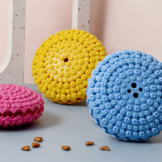 Textured Treat-Dispensing Dog Toy for Focused Play