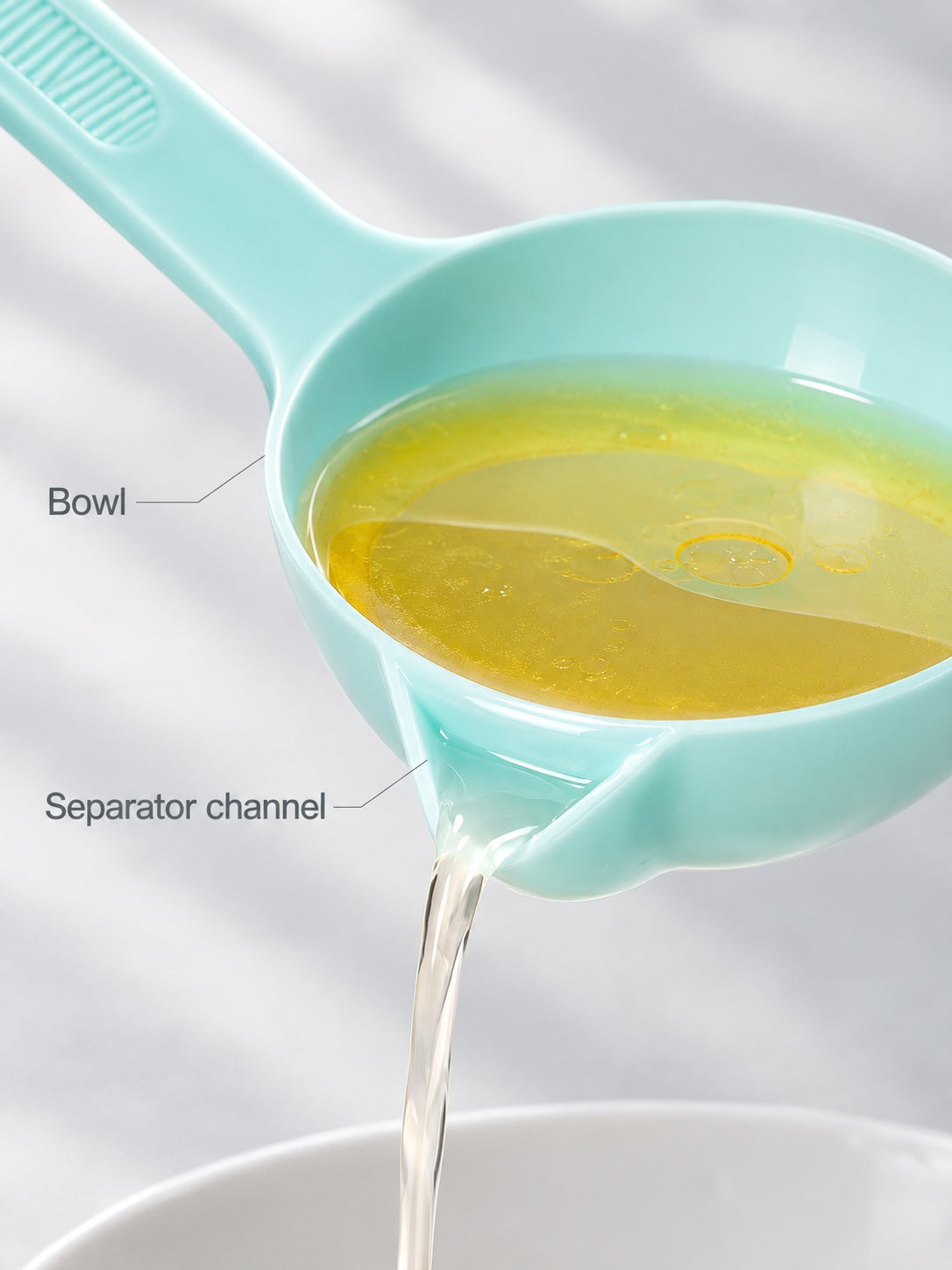 Soup Oil Separator Spoon for Skimming Fat From Broth