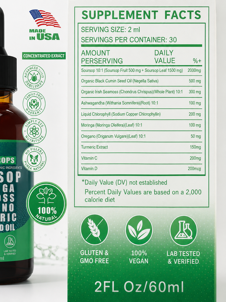 Sourhop Liver Cleanse Drops — Herbal Tonic