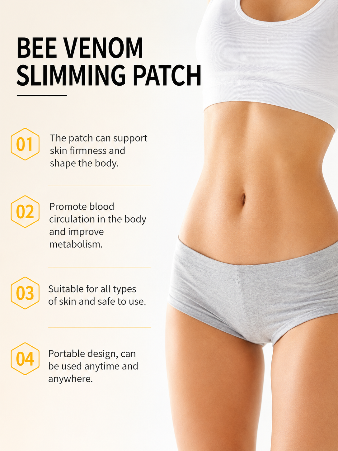 Bee Venom Body Shaping Patches — Firm & Contour in 30 Days