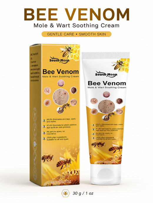 Bee Venom Mole & Wart Removal Cream — 98.8% Efficacy