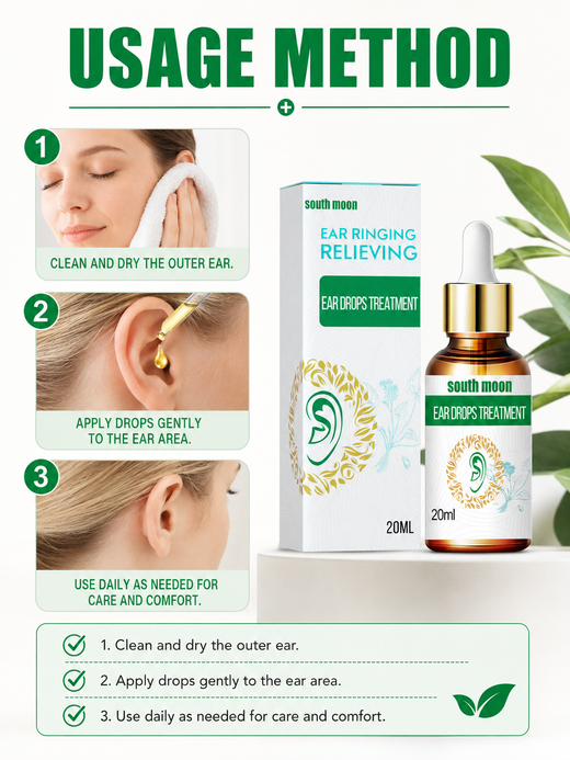 Ear Drops for Tinnitus Relief — Deep Penetration, Soothing