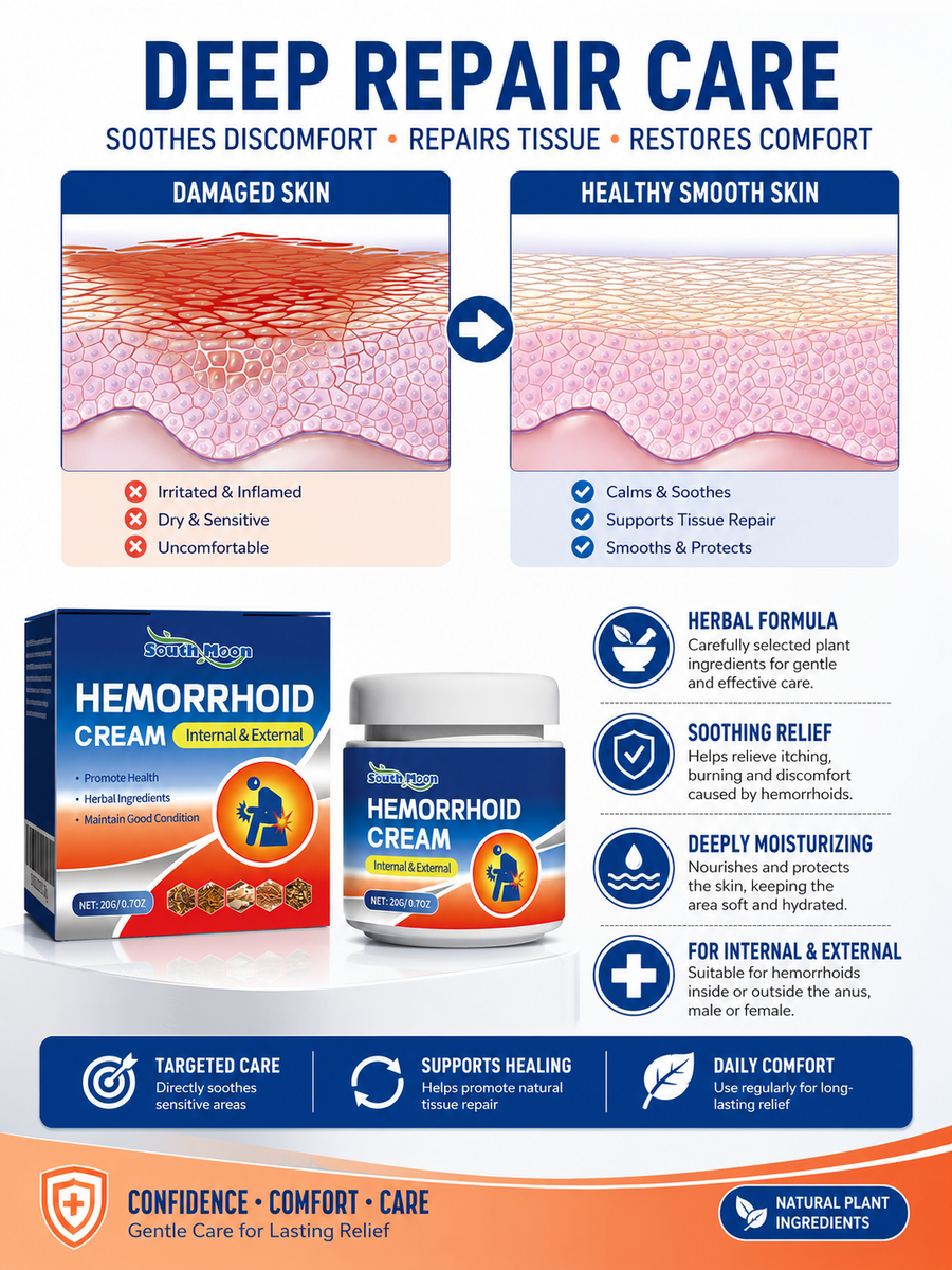 Hemorrhoid Cream — Fast Relief for Internal & External