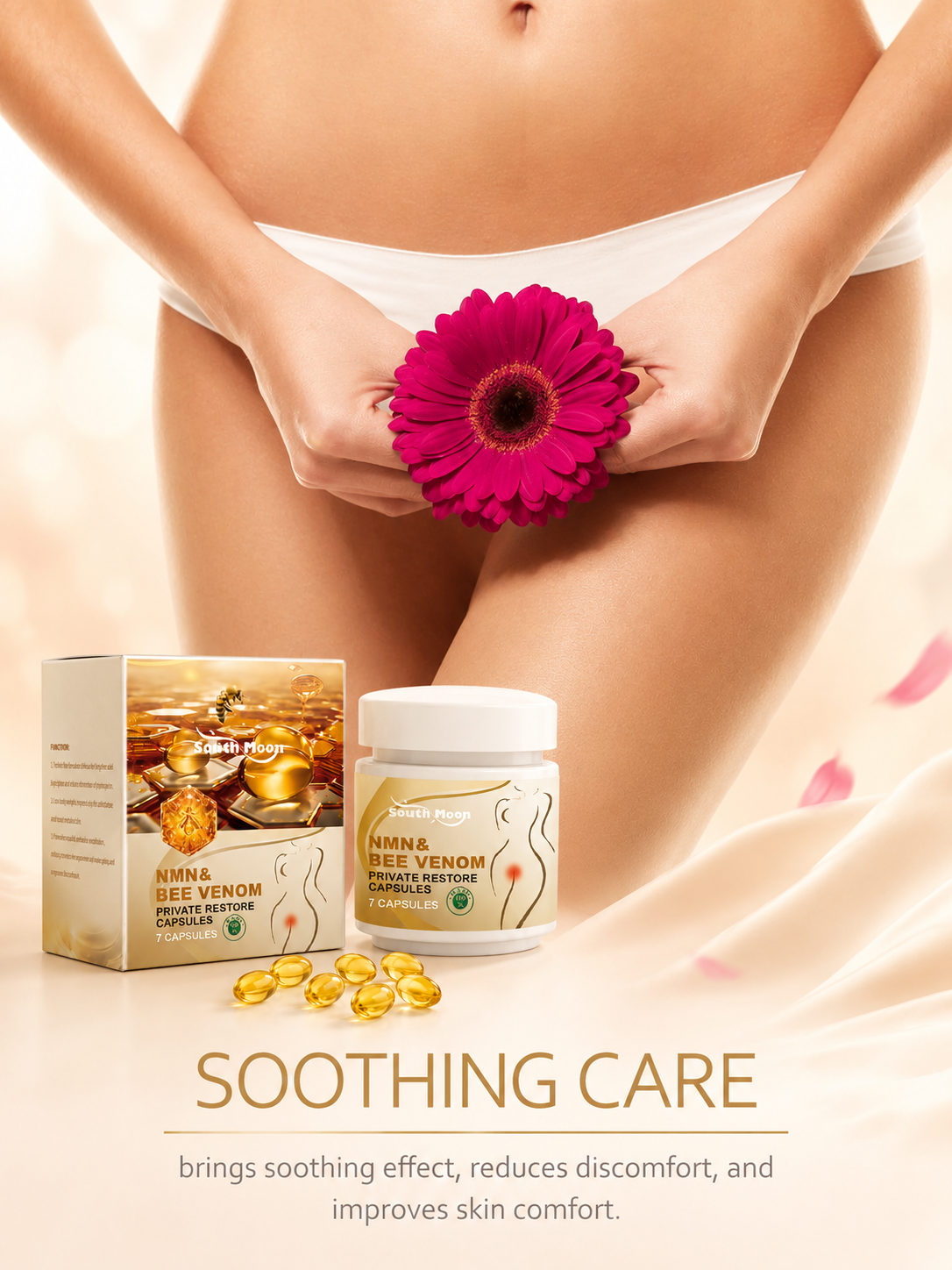 South Moon NMN Bee Venom Intimate Firming Capsules – 7ct
