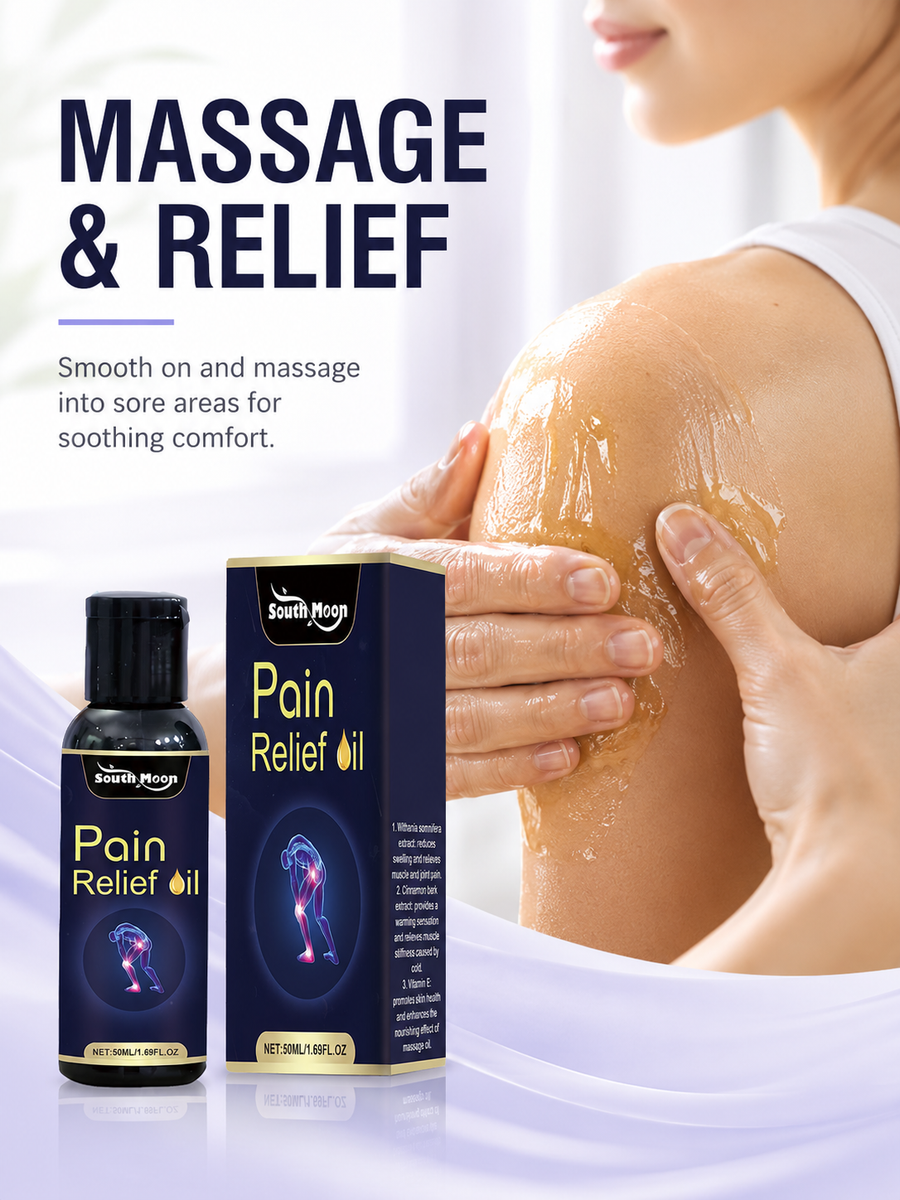 Pain Relief Massage Oil — Deep, Warming Relief for Joints
