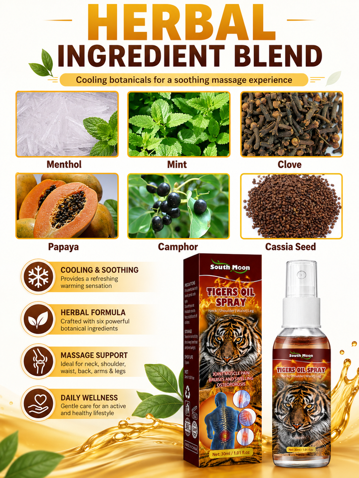 Tiger Oil Spray — Fast-Acting Joint & Muscle Pain Relief