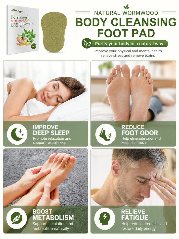 Wormwood Foot Pads for Sleep & Fatigue Relief | 16 Pack