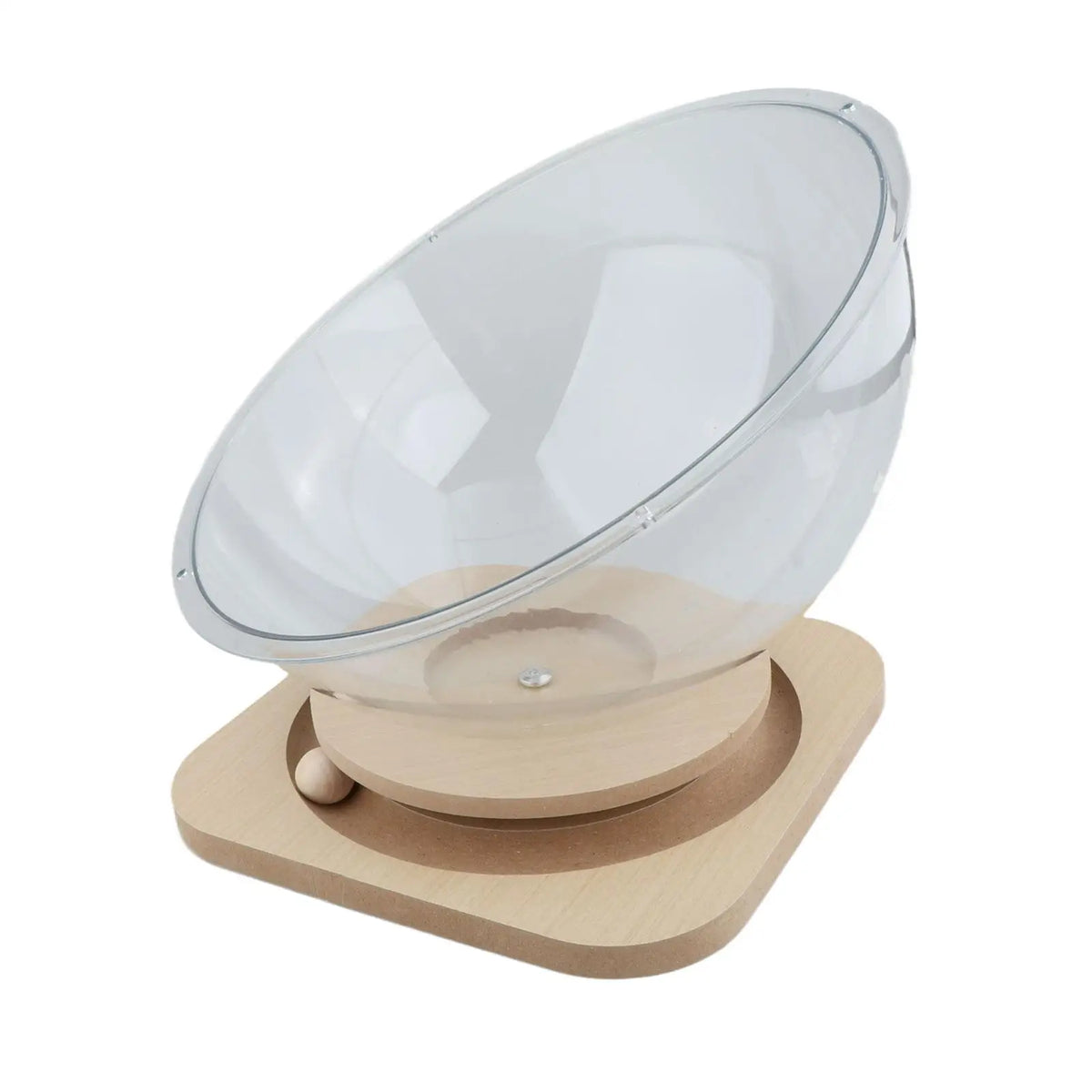 Acrylic Cat Bed Capsule Retreat for Elevated Cat Lounging