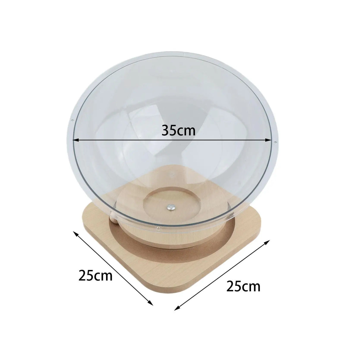 Acrylic Cat Bed Capsule Retreat for Elevated Cat Lounging