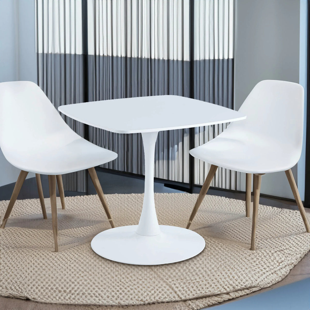 White Tulip Dining Table for Small Spaces and Kitchens