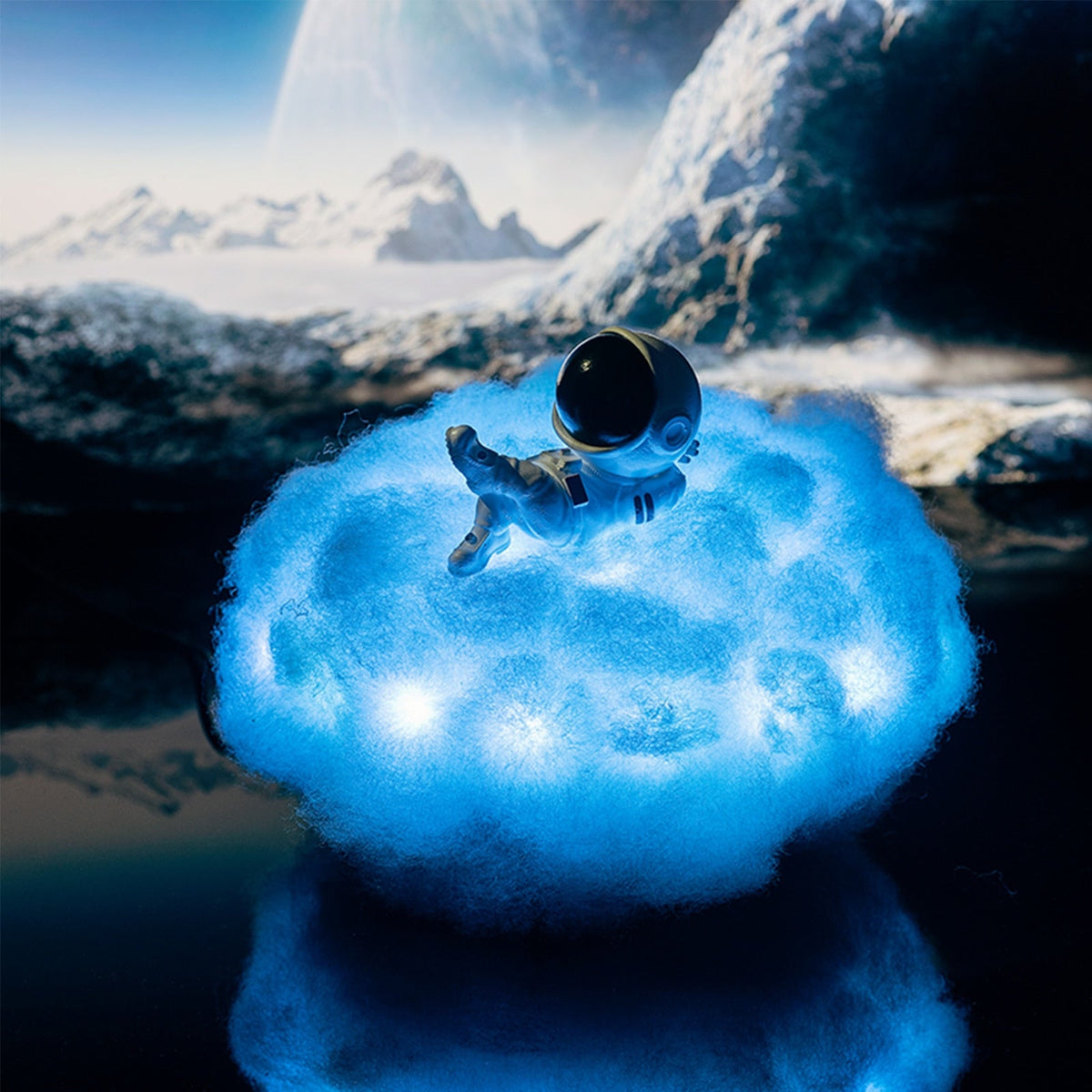 Astronaut Cloud Night Light for Kids' Rooms in 12 Colors