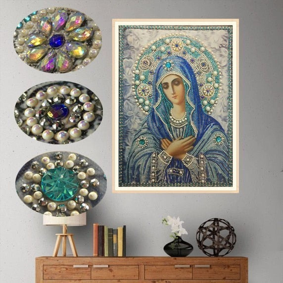 5D Religious Diamond Painting Crystal Icon Wall Art