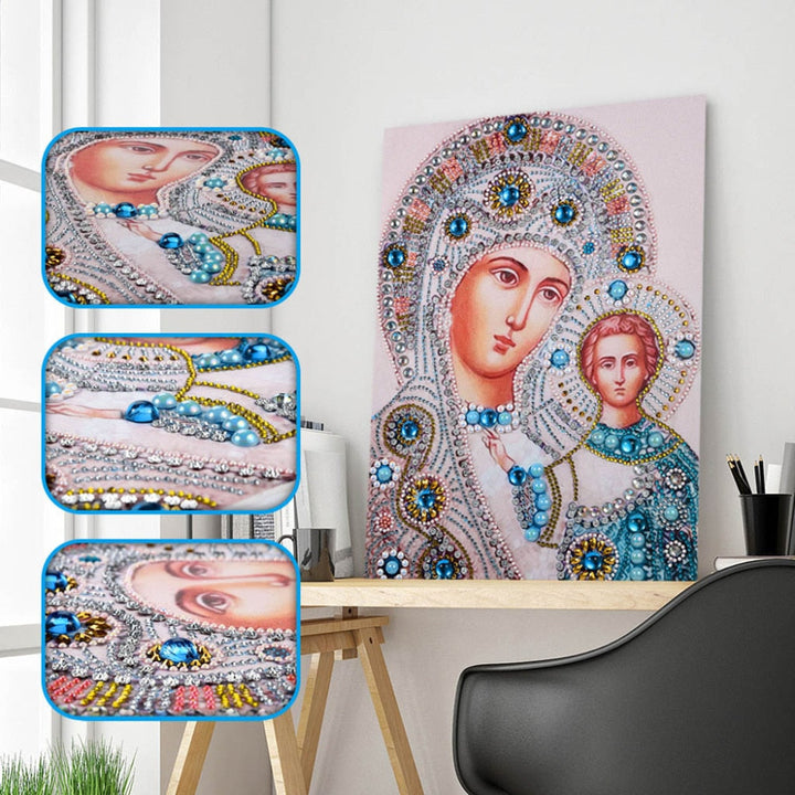 5D Religious Diamond Painting Crystal Icon Wall Art