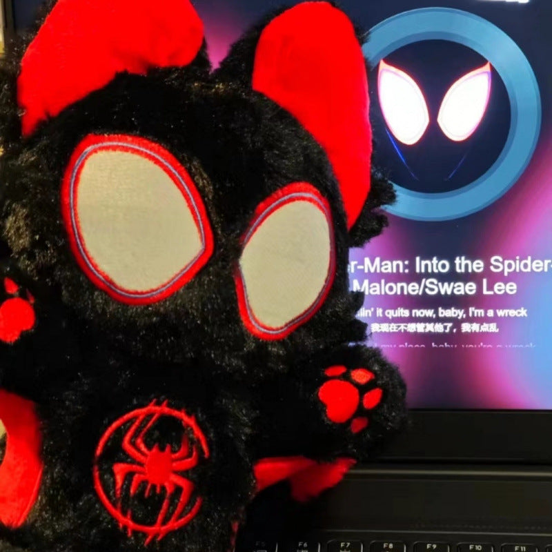 Spider-Man Cat Plush Toy for Playful Superhero Gifting