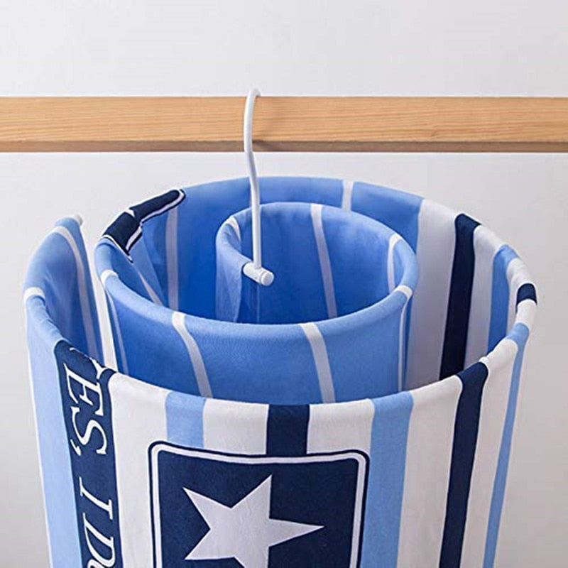 Spiral Sheet and Blanket Drying Hanger for Small Spaces