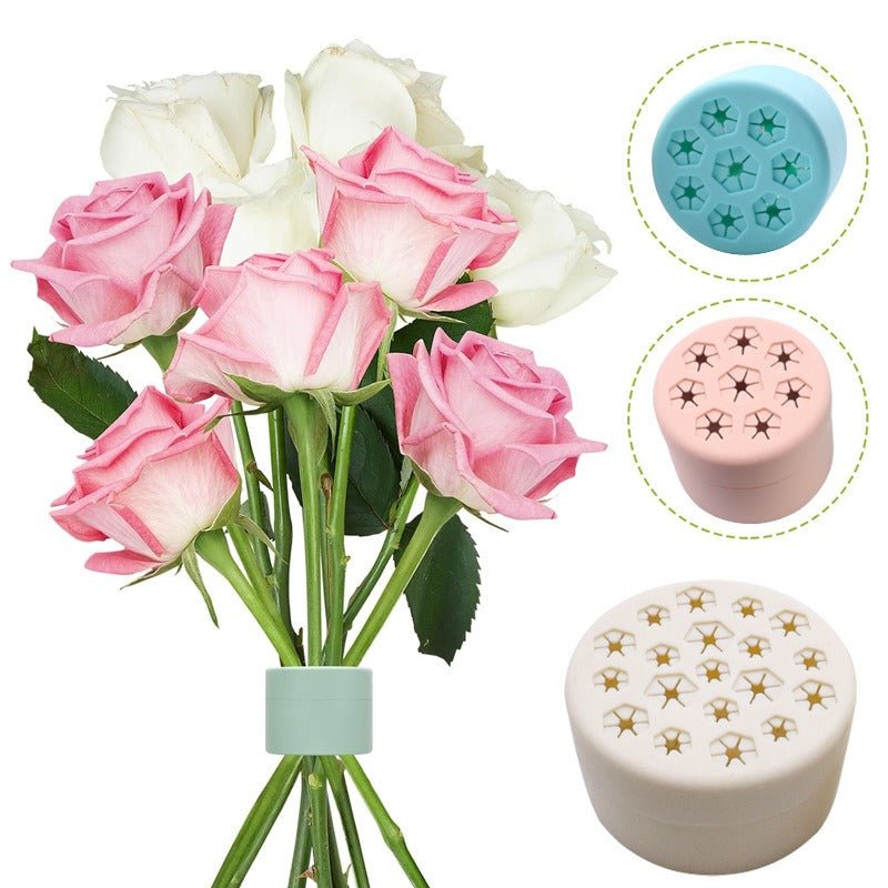 Spiral Stem Holder for Balanced Flower Bouquet Arranging
