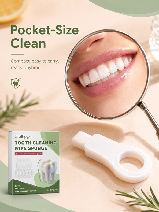 Sponge Tooth Cleaner — Brighten Teeth in Minutes with Water