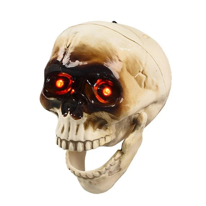 Motion-Activated Skull Head Halloween Decor With Sound