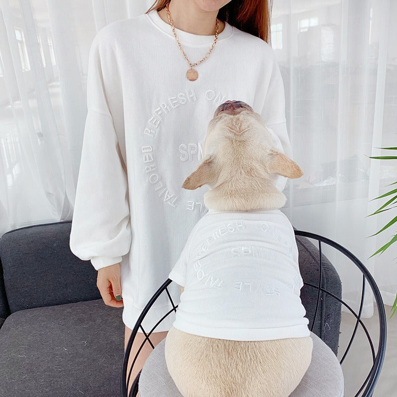 Matching Pet And Owner Outfits For Colorful Photos