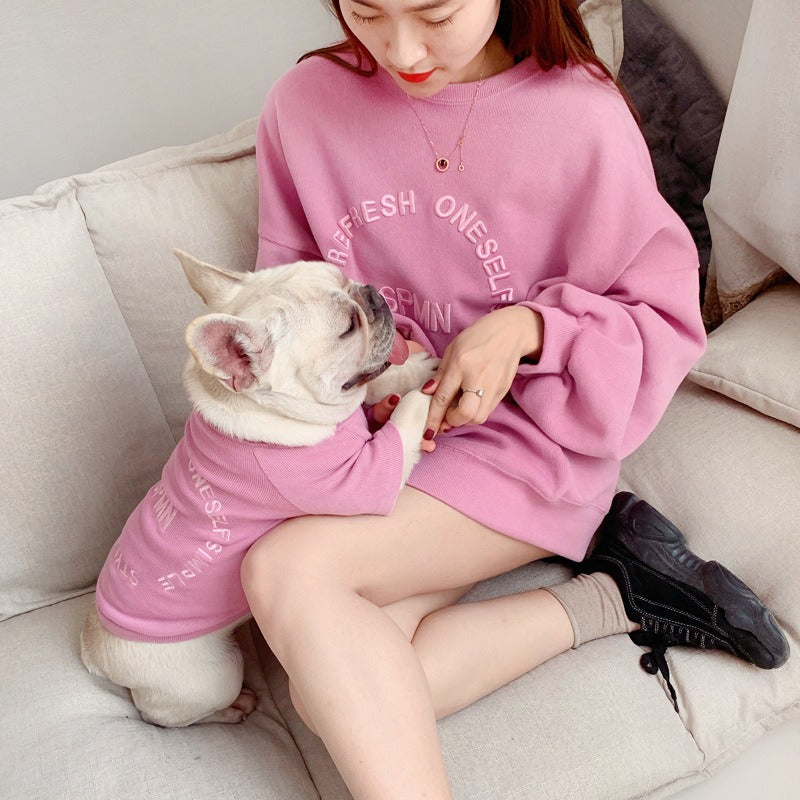 Matching Pet And Owner Outfits For Colorful Photos