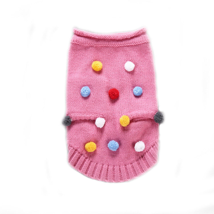 Small Dog Sweater for Cozy, Colorful Autumn Walks