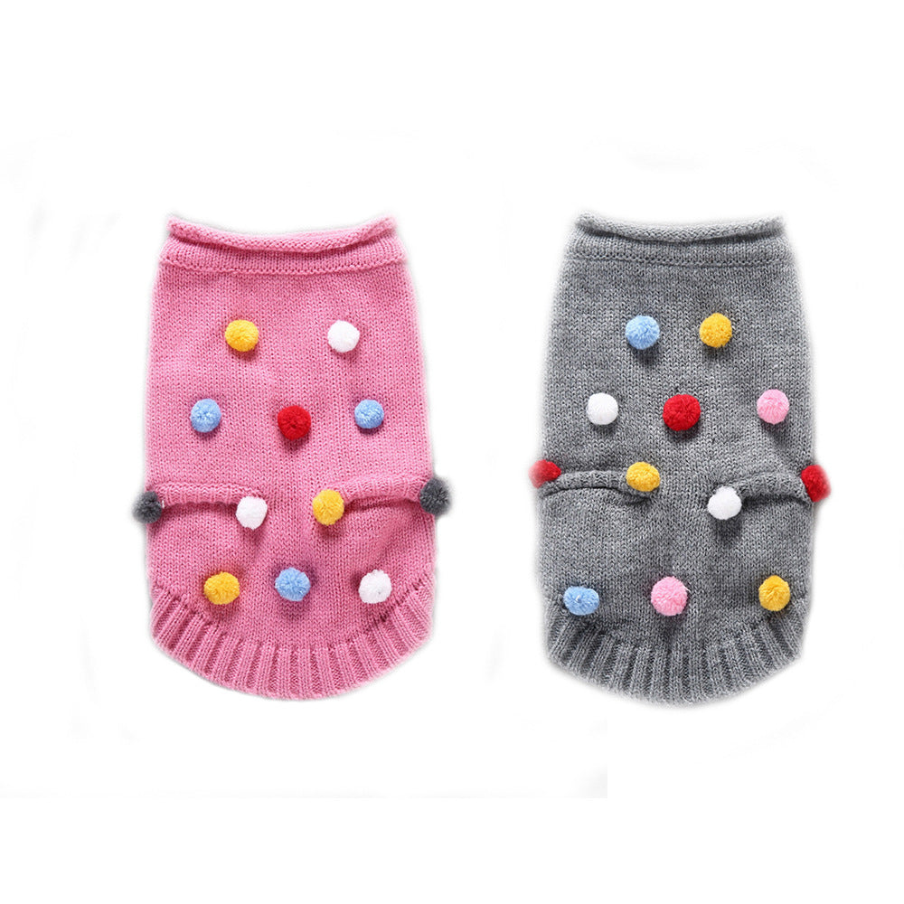 Small Dog Sweater for Cozy, Colorful Autumn Walks