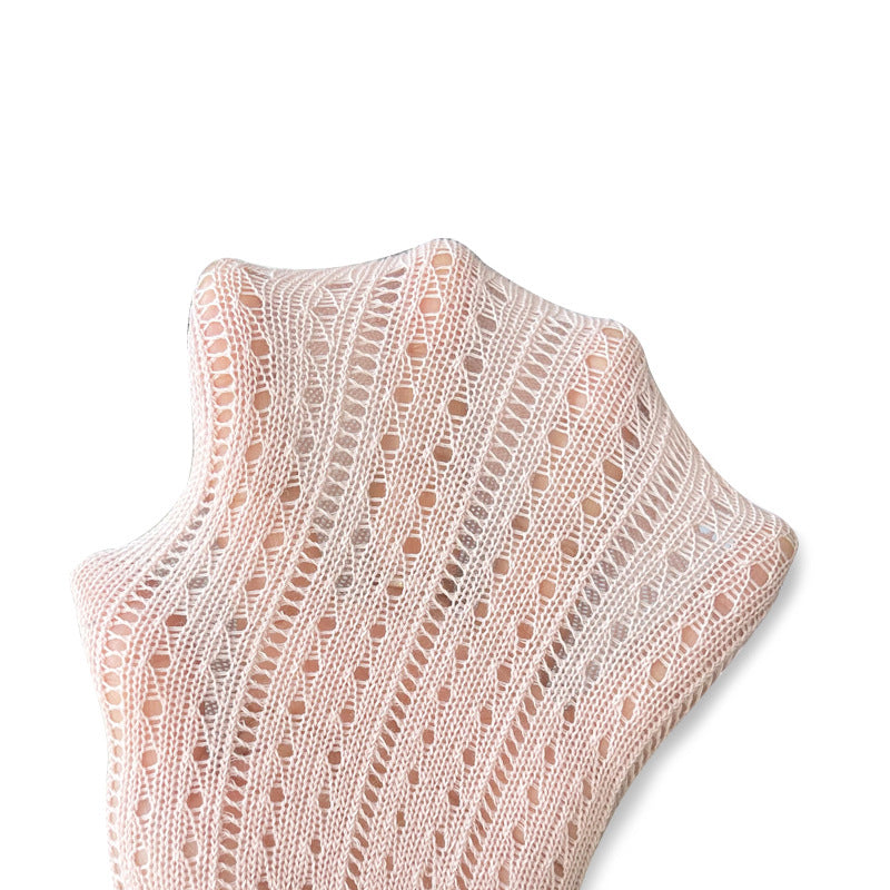 Baby Girl Mesh Leggings With Soft Cotton Sock Feet