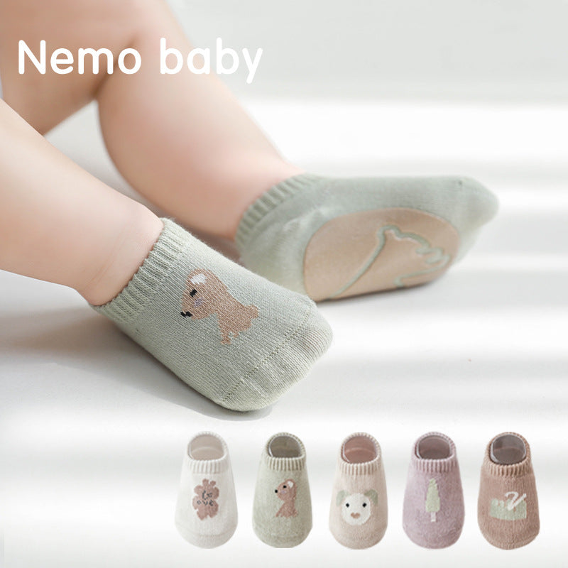 Baby Non-Slip Cotton Socks for Safe Indoor Playtime