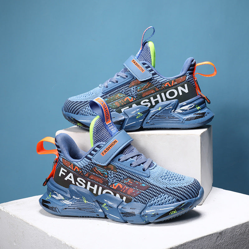 Children's Mesh Sneakers With Breathable Chunky Sole