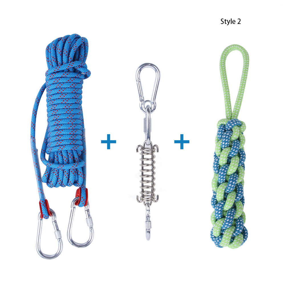 Dog Hanging Rope Toy for Outdoor Energy-Burning Play