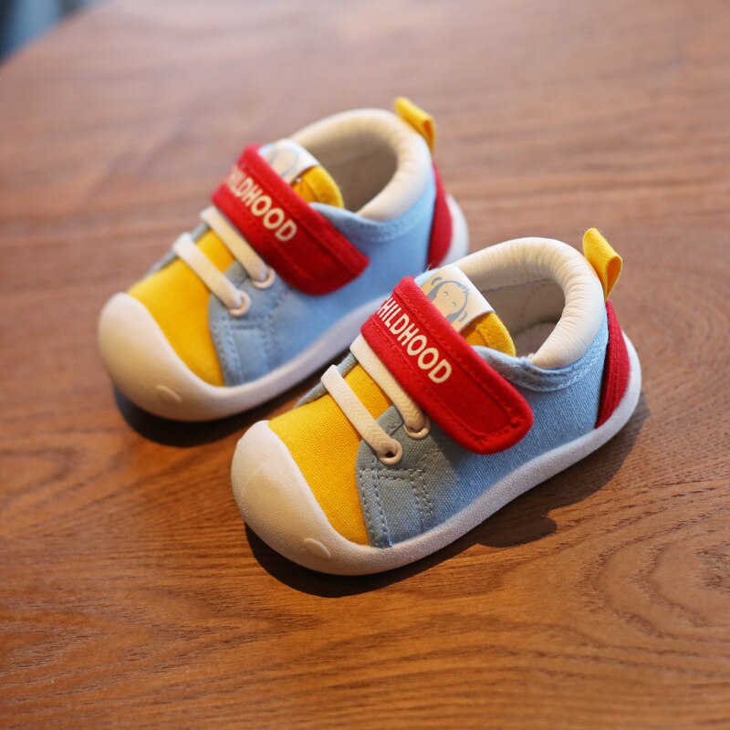 Infant Toddler Canvas Shoes With Soft First-Walker Comfort
