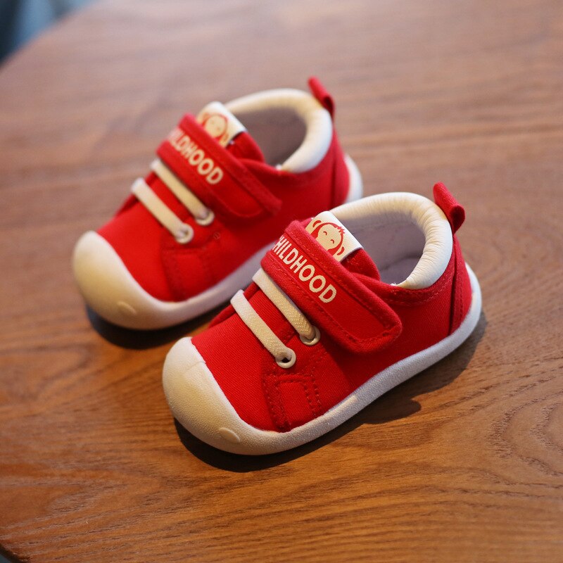 Infant Toddler Canvas Shoes With Soft First-Walker Comfort
