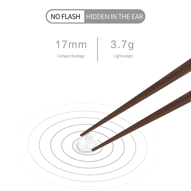 Hidden Single Bluetooth Earphone, 3.7g Mini With Case