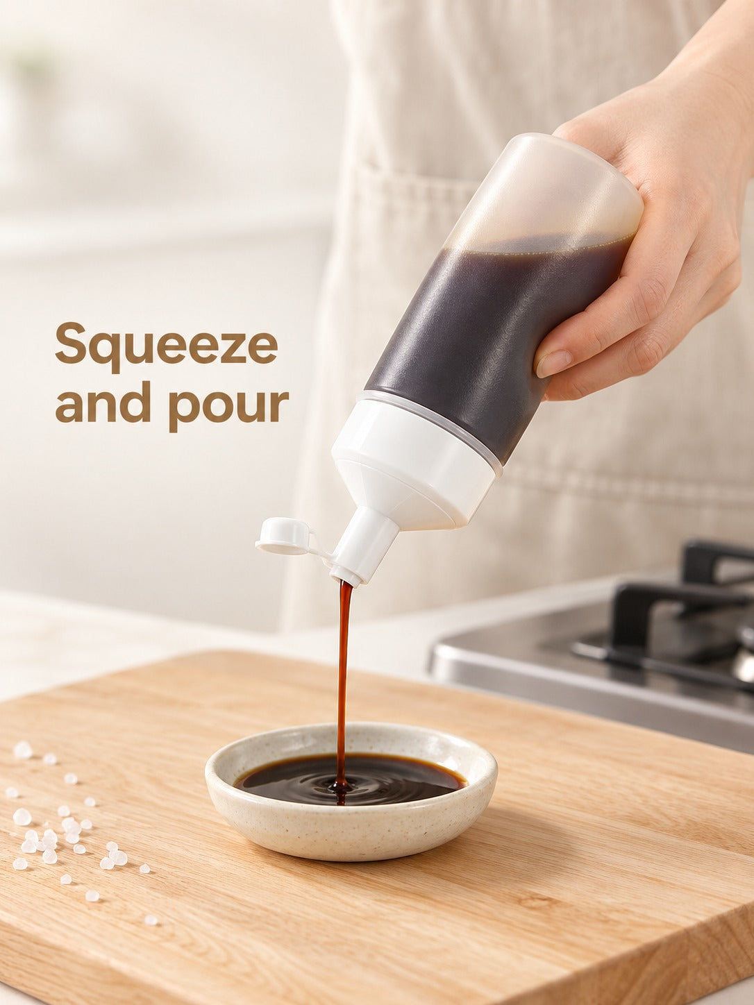 Squeeze Oil Bottle for Soy Sauce: Drip-Free Pouring