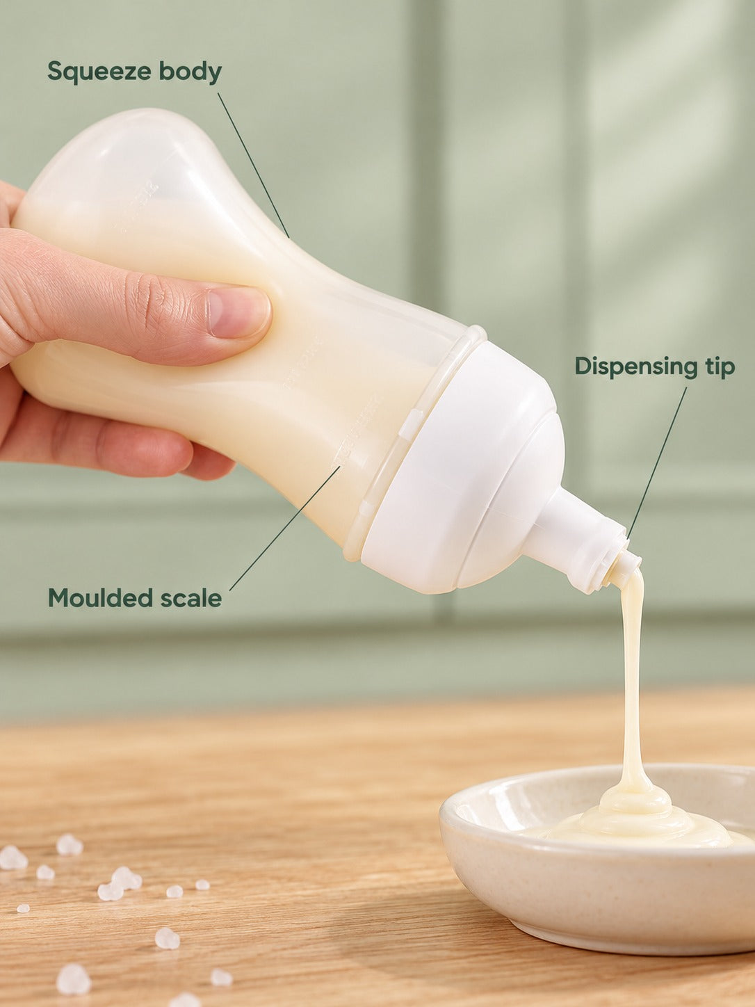 Squeeze Sauce Bottle with Scale for Precise Portions
