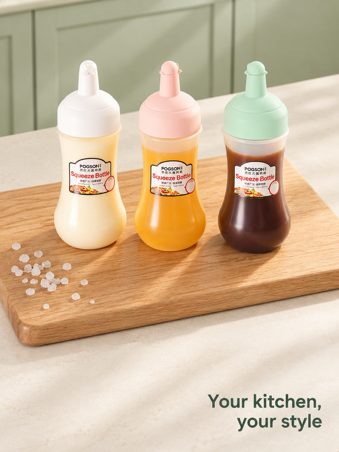 Squeeze Sauce Bottle with Scale for Precise Portions